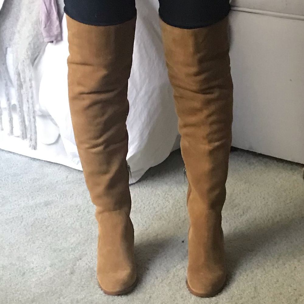Marc Fisher over the knee suede boots